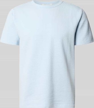 Selected Regular Fit T-Shirt aus Baumwoll-Mix Modell SANDER in Hellblau, Gr&ouml;&szlig;e XXL