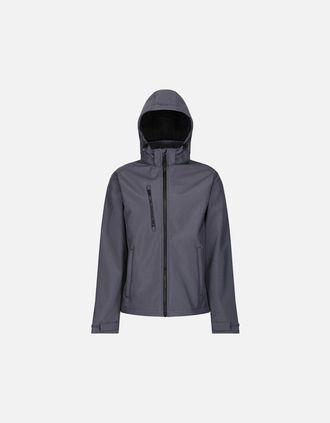 Regatta Mens Regatta Mens Venturer Hooded Soft Shell Jacket - Grey - Size: 42/Regular