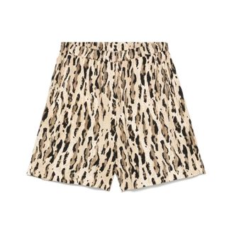 The Nina Studio Short Shorts, female, Beige, 2XS, Beige Elasticated Waistband Shorts with Pockets