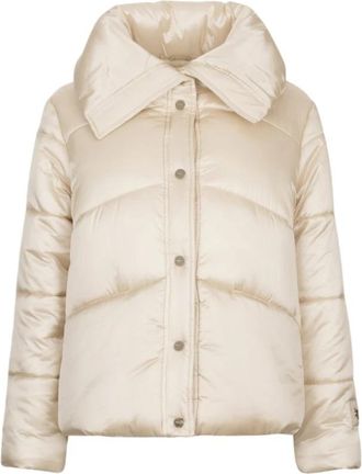 Liu Jo Quilted Puffer Jacket - Dames - Winterjassen - Beige - XL - Nylon - Jassen