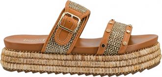 Corkys Footwear Womens Walk Of Shame Sandals In Tan Raffia
