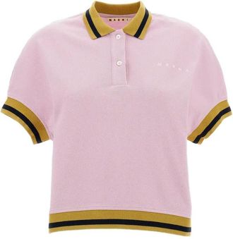 Marni Pink Logo Polo