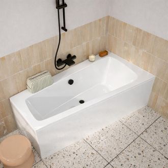 Allibert Pack Ba&ntilde;era Asim&eacute;trica Izquierda 160x85x54cm Con Fald&oacute;n Blanco Brillante