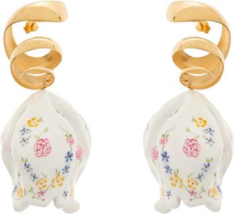 Chlo&eacute; Bloomcraft Oorbellen - Dames - Oorbellen - Veelkleurig - ONE Size - Leer - Accessoires