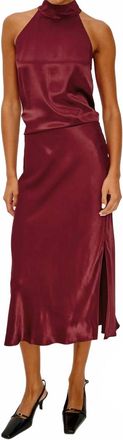 Rails Maya Midi Skirt In Garnet Red