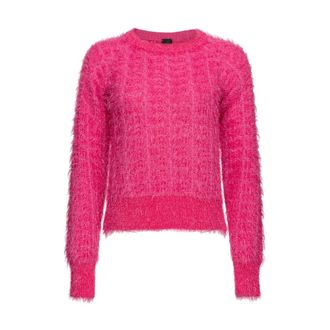 Pinko Mojito Sweater - Dames - Ronde hals truien - Roze - S - Truien & Vesten