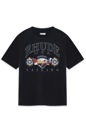 Rhude USA SAILING ICON TEE Size: XL, colour: BLACK