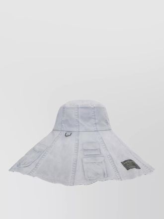 Acne Studios wide brim hat stitch detailing patch
