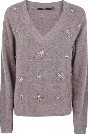 Seventy V-Neck Sweater With Stones