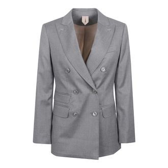 Max Mara Blazers, female, Gray, Size: 2XS Mxmcupola Blazer