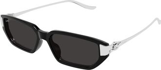 Cartier Ct 0674S Zonnebril - unisex - Zonnebrillen - Zwart - 54 MM - Nylon - Accessoires