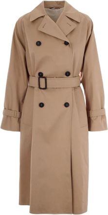 Max Mara Jassen, Dames, Veelkleurig, M, Katoen, Ninfa Trench