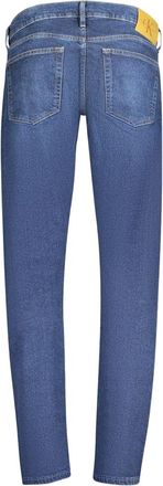 Calvin Klein Slim Tapered Cotton Jeans - Blue