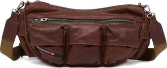 Diesel Borsa a spalla con tasche - Marrone