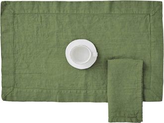 Biancoperla GRAFITE Set of 2 Placemats, Bosco