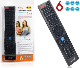 Trade Shop Trade Shop - Telecomando Universale 6 In 1 Programmabile Urc-5706 Per Tv Lcd Led Multifunzione