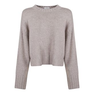 Allude Cashmere Trui - Dames - Ronde hals truien - Grijs - S - Wol - Truien & Vesten