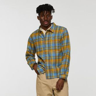 Cotopaxi Mero Organic Flannel Shirt - Mens in Fjord And Seed Plaid at Nordstrom, Size Medium