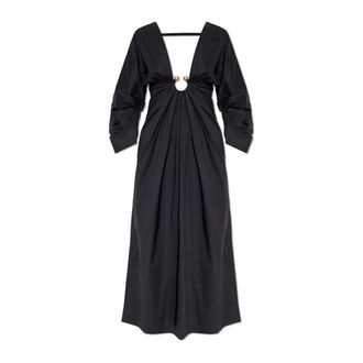 Cult Gaia Elyza Dress - Dames - Casual kleedjes - Zwart - 2XS - Katoen - Kleedjes
