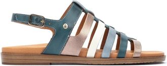Pikolinos Formentera Flat Sandal - Dames - Sandalen - Blauw - 35 EU - Schoenen