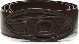 Diesel B-1DR Scratch leather belt - men - Calf Leather - 90 - Brown