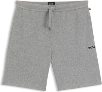 BOSS Cotton-blend pajama shorts with embroidered logo
