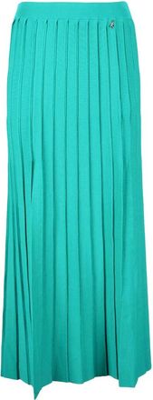 Patrizia Pepe Turquoise Long Knit Skirt