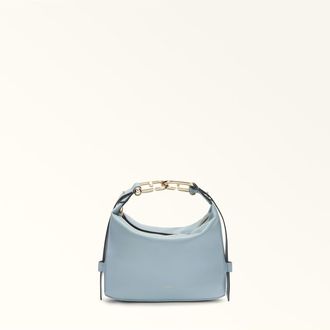 Furla Nuvola Mini Leather Handbag In Cirrus Color
