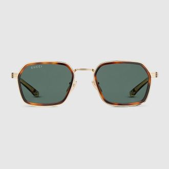 Gucci Square Frame Sunglasses, Gold