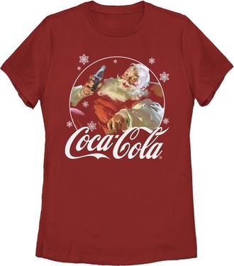 Coca Cola Ware Womens Coca Cola Santa Snow Cola Graphic T-Shirt in Red at Nordstrom, Size Xx-Large
