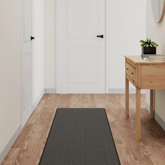 vidaXL Vidaxl - Alfombra De Pasillo Con Aspecto Sisal Gris Antracita 50x300 Cm