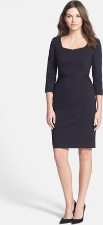 Classiques Entier Seam Detail Ponte Dress in Black at Nordstrom, Size 12