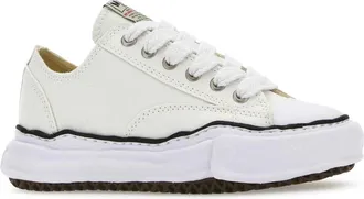 Miharayasuhiro Unisex Ivory Canvas Sneakers White