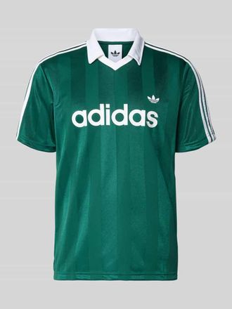 adidas Originals Trikot mit Umlegekragen und Label-Print in Gruen, Gr&ouml;&szlig;e XXL