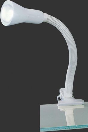 Trio Leuchten Sobremesa Flexo Blanco 1xe14 Con Clip Trio Lighting