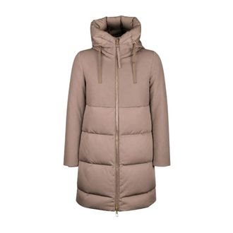 Duno Dames, Mantels, Beige, Maat: XS Polyamide