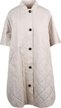 Max Mara Jassen, Dames, Beige, ONE Size, Katoen, Borel Mantella Trapuntata
