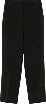 Theory Wollen Broek - Dames - Straight fit broeken - Zwart - XS - Wol - Broeken