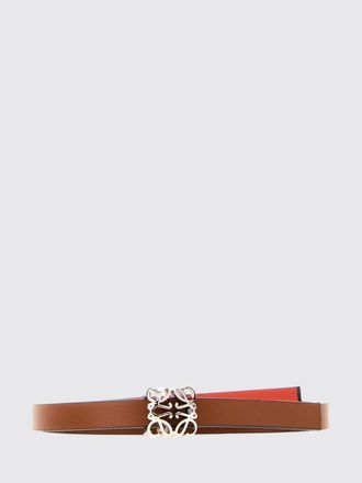 Loewe Cintura Anagram sottile in pelle di vitello con fibbia monogramma dorata
