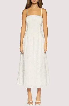 Lost + Wander Olympia Embroidered Sundress in White at Nordstrom, Size X-Small