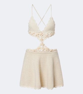 Retrof&ecirc;te Retrof&ecirc;te Aisola cotton-blend crochet minidress