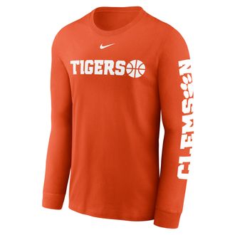 Nike Clemson Basketball Icon Nike Mens College Long-Sleeve T-Shirt in Orange | NKAC89MCLN-JQQ