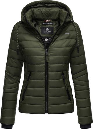 Navahoo Dames Gewatteerde Jas Lulana - Licht, Trendy & Afneembare Capuchon