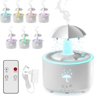 OEM Humidificador De 300 Ml Con Control Remoto Y Luz Led Para Dormitorio Y Sala De Estar