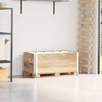 vidaXL Paretali per Pallet 2 pz 100x50 cm in Legno Massello di Pino vidaXL