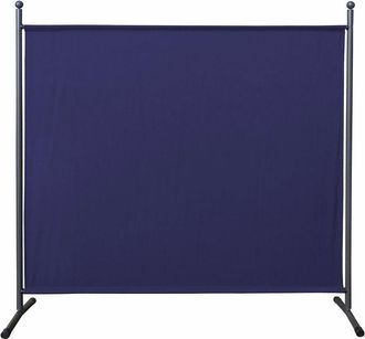 Quick-Star Quick-star - Paravent 180 x 178 cm Stoff Raumteiler Groß Stellwand Trennwand Balkon Sichtschutz Blau