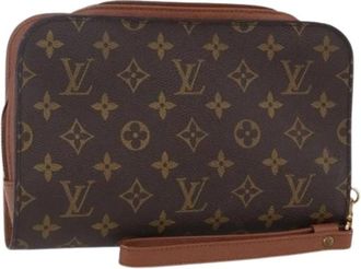 Louis Vuitton Pre-owned Clutches, female, Brown, Size: ONE SIZE Pre-owned Vintage Canvas Clutch