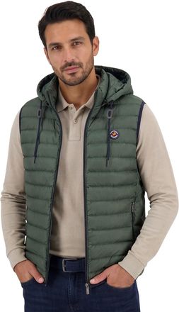 A Fish Named Fred A Fish Named Fred bodywarmer groen effen slim fit