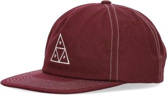 HUF Driehoek Snapback Pet Berry - Heren - Petten - Bruin - ONE Size - Katoen - Accessoires