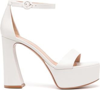 Gianvito Rossi Holly DOrsay 70mm sandals - women - Calf Leather/Calf Leather/Calf Leather - 39 - White